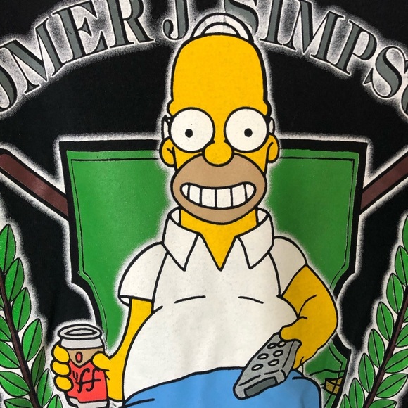 Vintage The Simpson 1998 Merch Graphic T-Shirt - Picture 3 of 7